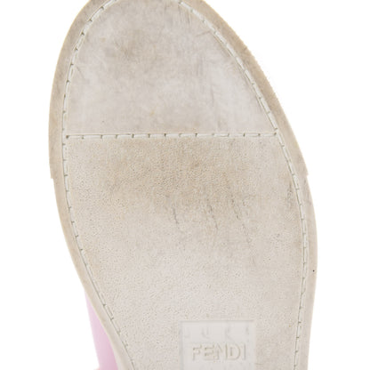 Fendi Vitello Lurex Rockoclick Slip On Sneakers 37 Lavanda 9 of 11
