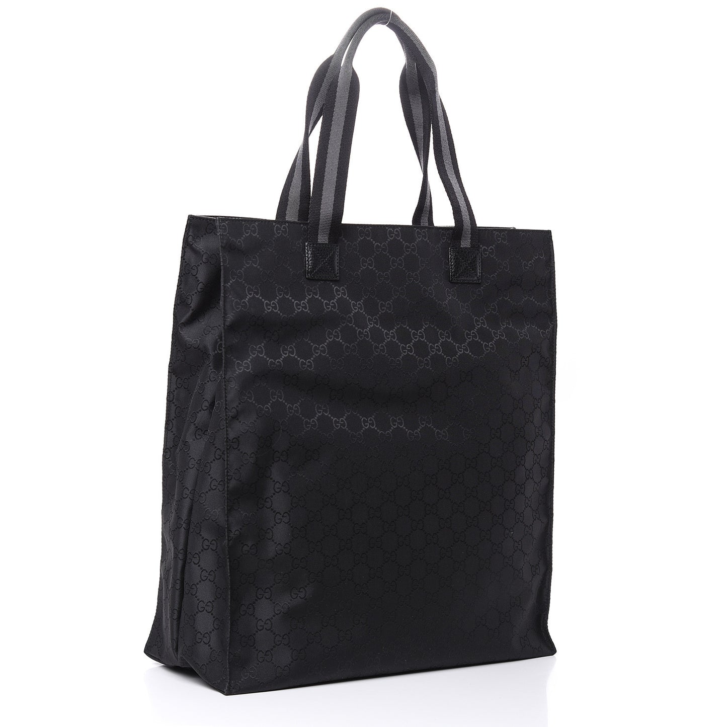 Nylon Monogram Vertical Tote Black