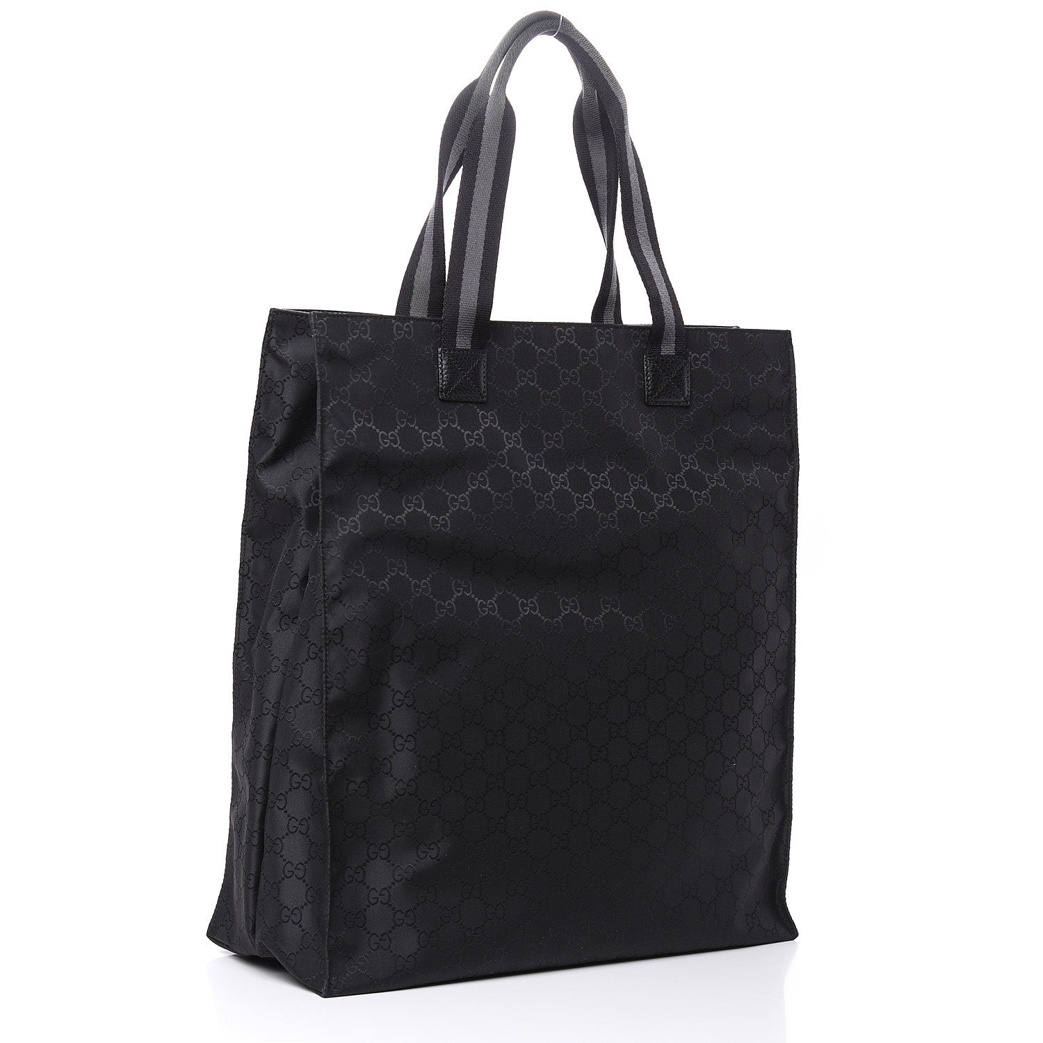 Gucci Nylon Monogram Vertical Tote Black 3 of 10