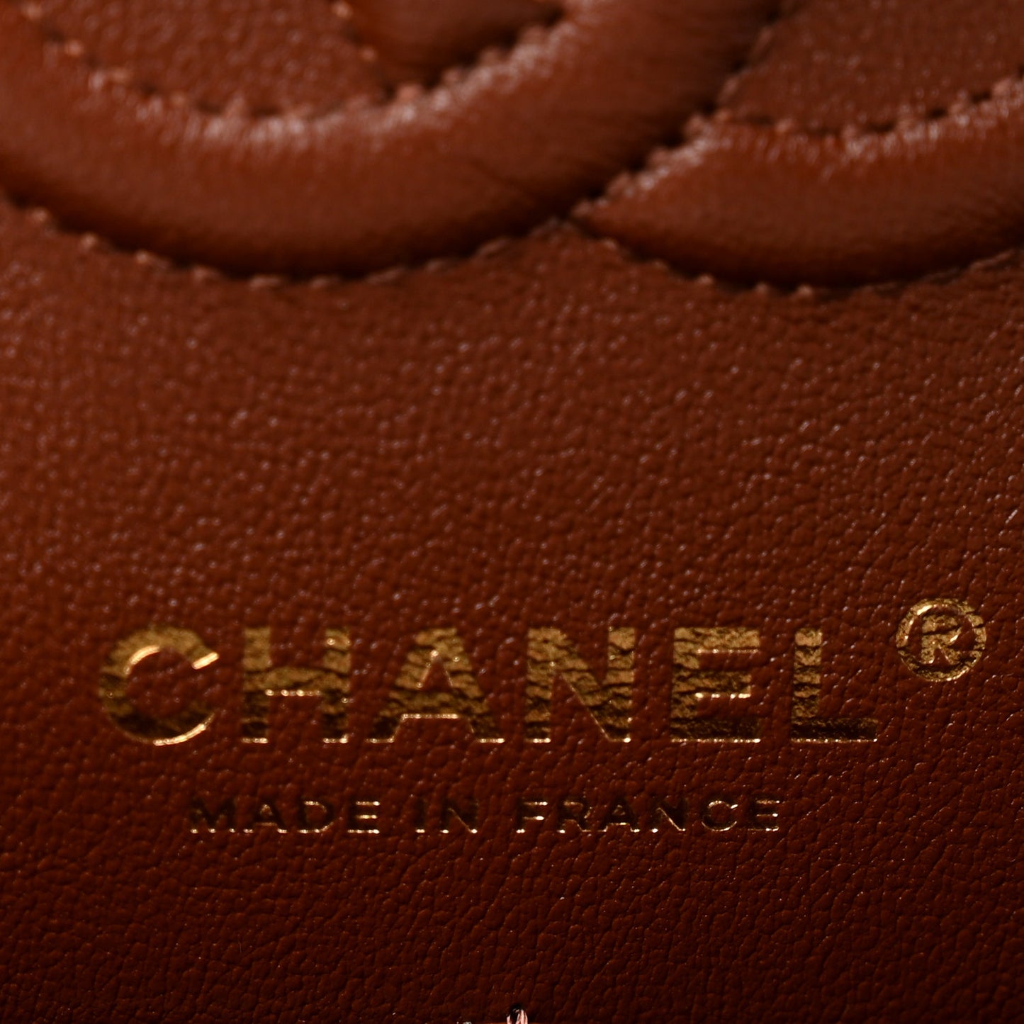 Lambskin Quilted Small Double Flap Dark Brown
