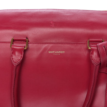 Saint Laurent Calfskin Classic Duffle 6 Fuchsia 7 of 15