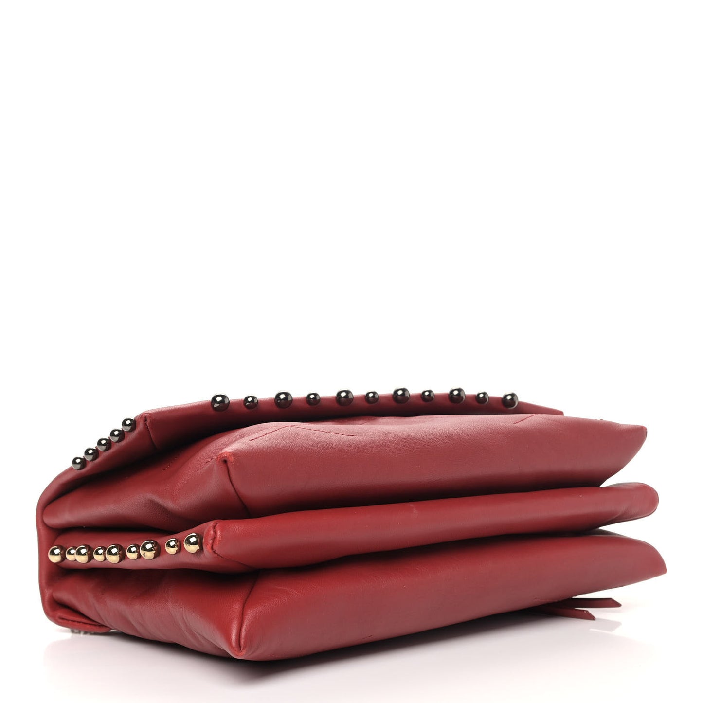 Lambskin Quilted Medium Sugar Flap Shoulder Bag Red