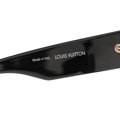 Louis Vuitton Acetate Swarovski Crystal Cyclone Sunglasses Z1790E Black 5 of 8