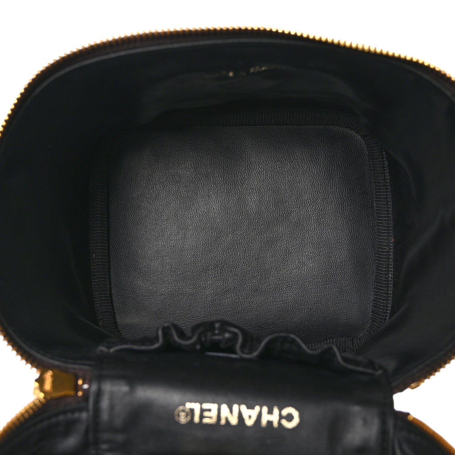 Chanel Caviar Vanity Cosmetic Case Brown 5 of 13