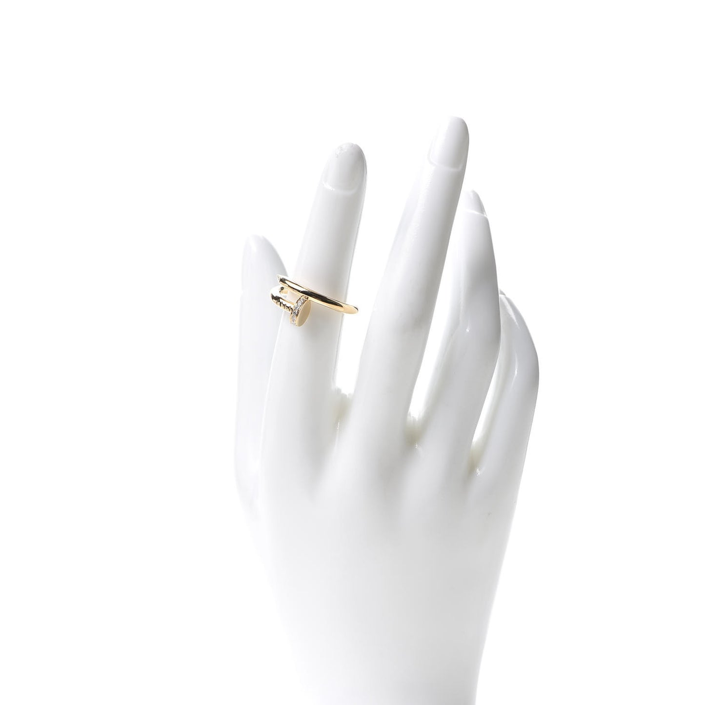 18K Yellow Gold Diamond Juste Un Clou Ring 54 6.75