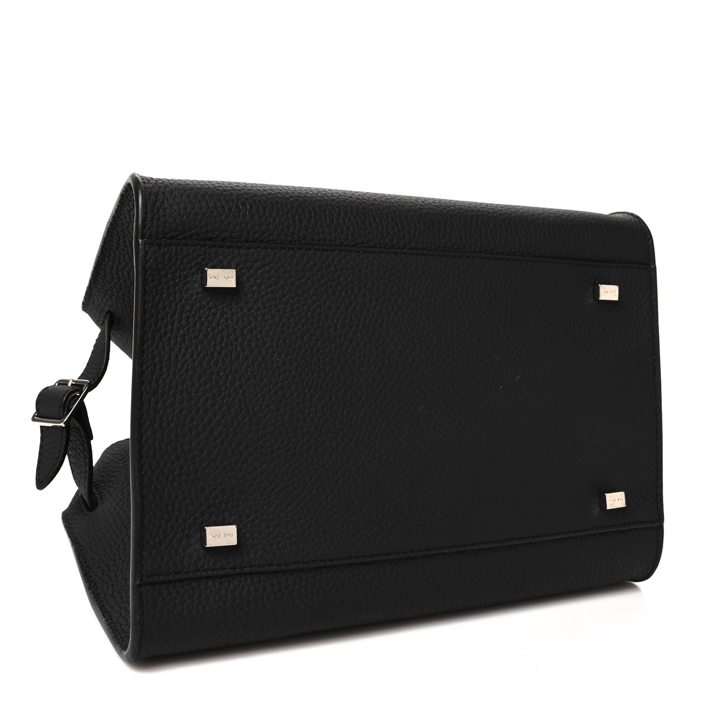 Grained Calfskin Soft Margaux 10 Bag Black