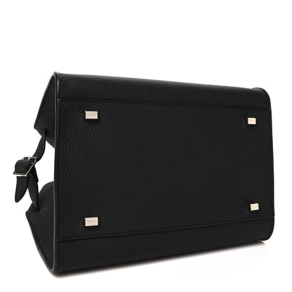 The Row Grained Calfskin Soft Margaux 10 Bag Black 4 of 9