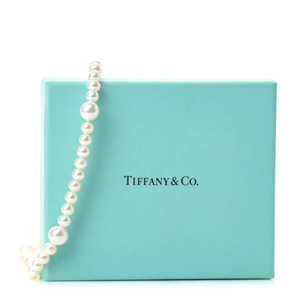 Tiffany Sterling Silver Ziegfeld Pearl Long Necklace 30" 6 of 6