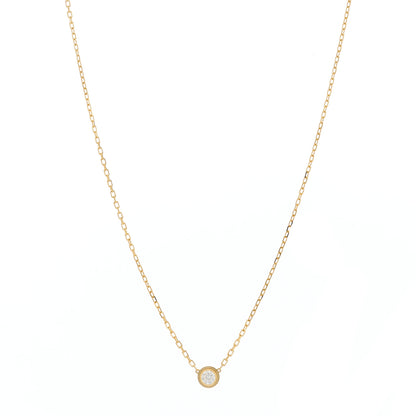 Cartier 18K Yellow Gold Diamond LM D'Amour Pendant Necklace 1 of 5