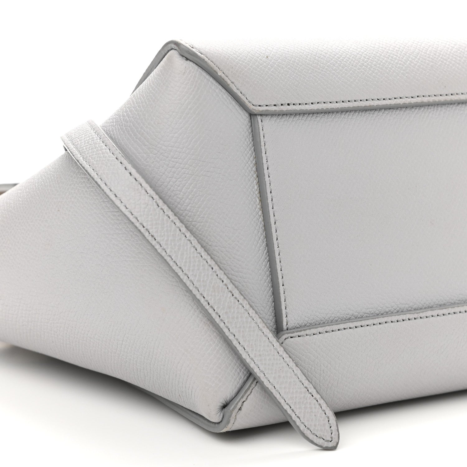 Celine Grained Calfskin Micro Belt Bag Pearl Blue 7 of 9