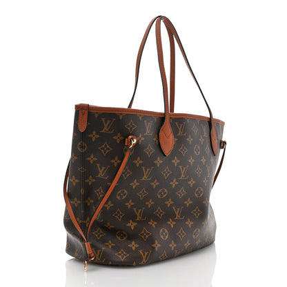 Louis Vuitton Monogram Calfskin Neo Neverfull Inside Out MM Tan 4 of 10