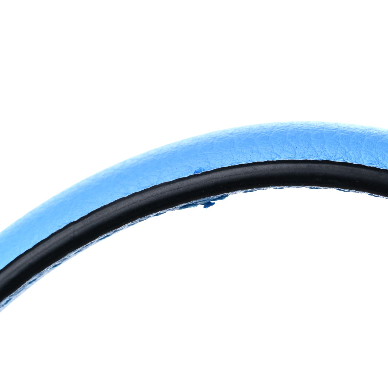 Versace Grained Calfskin Canvas Medium La Medusa Chain Top Handle Handbag Rope Blue 13 of 14