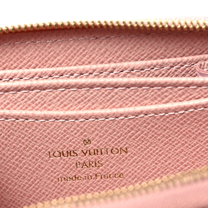Louis Vuitton Damier Azur Zippy Coin Purse Rose Ballerine 6 of 6