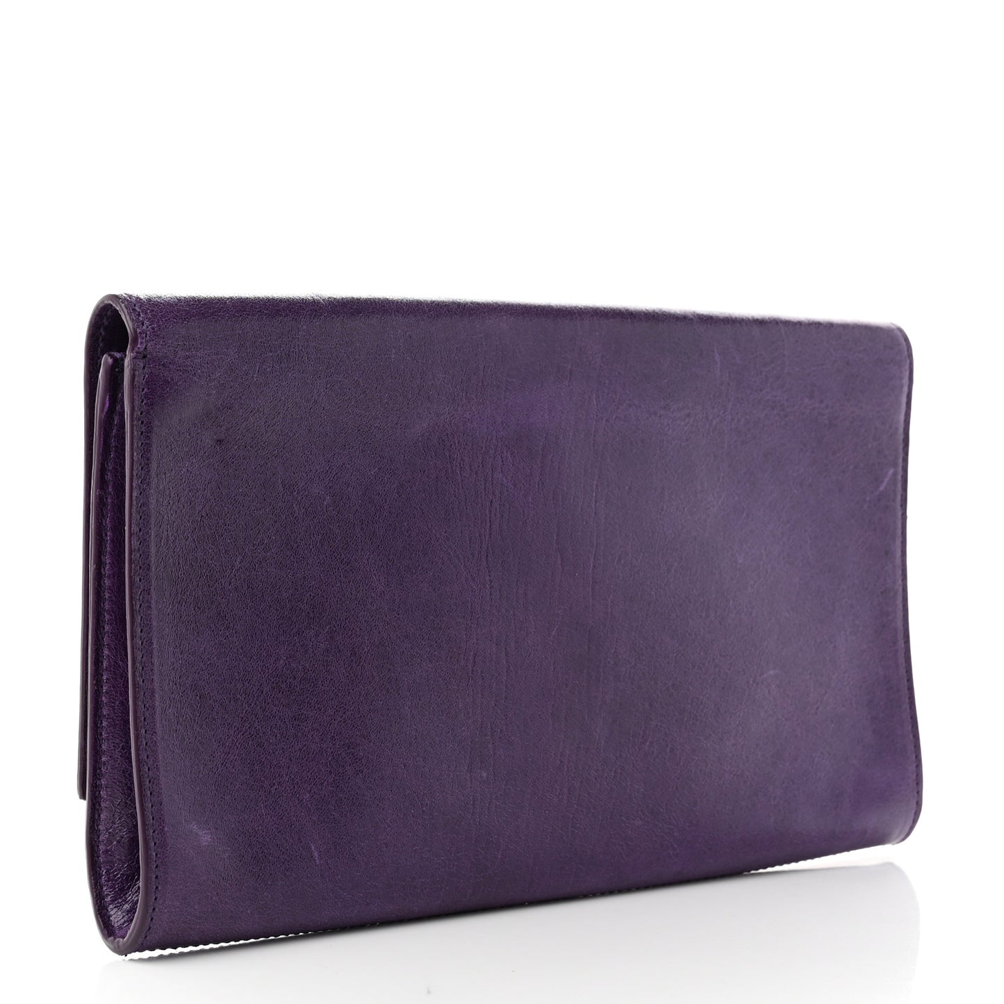 Textured Patent Monogram Large Belle De Jour Clutch Purple