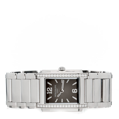 Patek Philippe Stainless Steel Diamond 25mm Twenty-4 Quartz Watch Grey 4910/1200A-010 2 of 5
