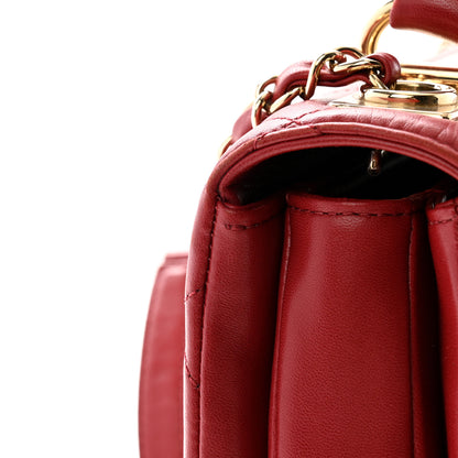 Chanel Lambskin Quilted Small Trendy CC Flap Dual Handle Bag Red 13 of 13