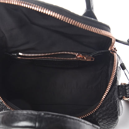 Alexander Wang Pebbled Lambskin Mini Rockie Black Rose Gold Hardware 4 of 7