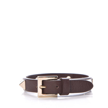 Valentino Garavani Vitello Rockstud Bracelet Cacao 3 of 4