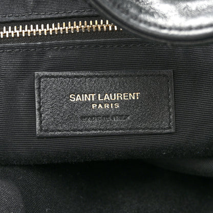 Saint Laurent Lambskin Quilted Maxi Icare Shopping Tote Black 6 of 14