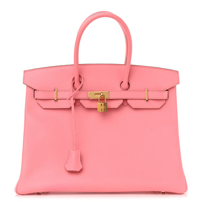 Hermes Epsom Horseshoe Birkin 35 Rose Confetti 1 of 15