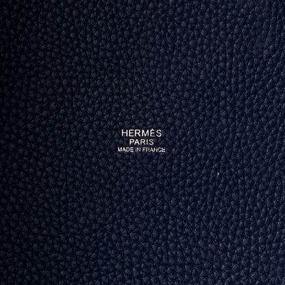Hermes Taurillon Clemence Picotin Lock TGM Bleu Saphir 5 of 5