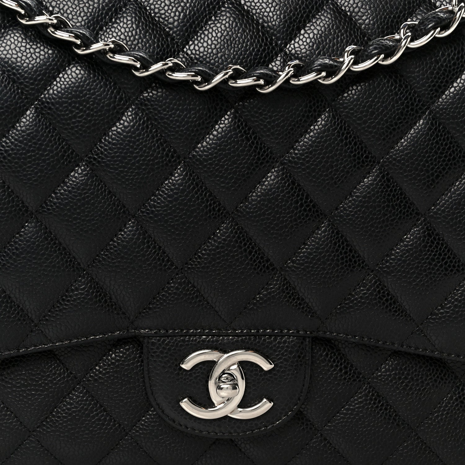 Chanel Caviar Quilted Maxi Double Flap Black 9 of 11