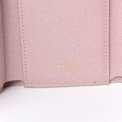 Louis Vuitton Damier Azur Victorine Wallet Rose Ballerine 10 of 12