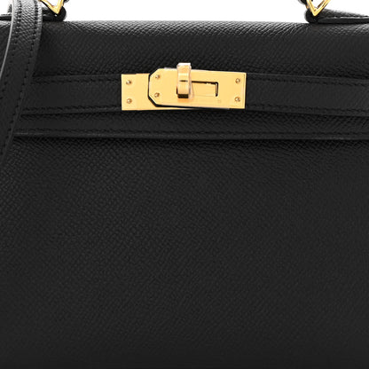 Hermes Epsom Mini Kelly Sellier 20 Black 8 of 11