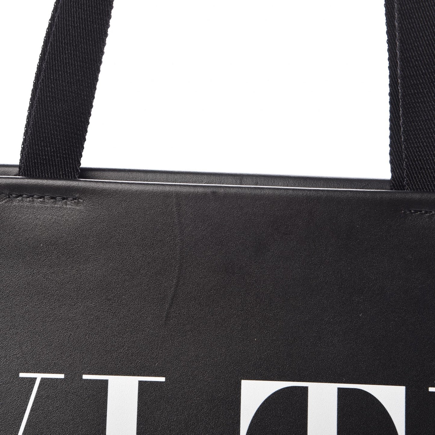 Printed Calfskin VLTN Tote Black