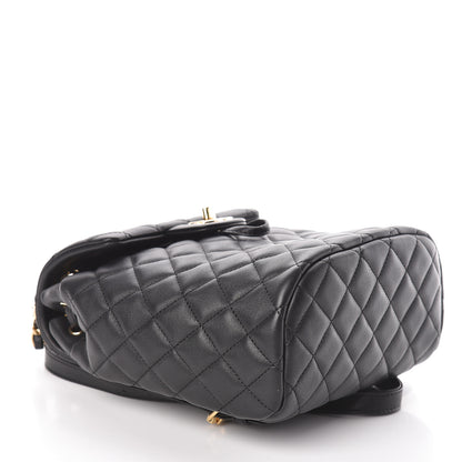 Chanel Calfskin Quilted Mini Urban Spirit Backpack Black 4 of 11