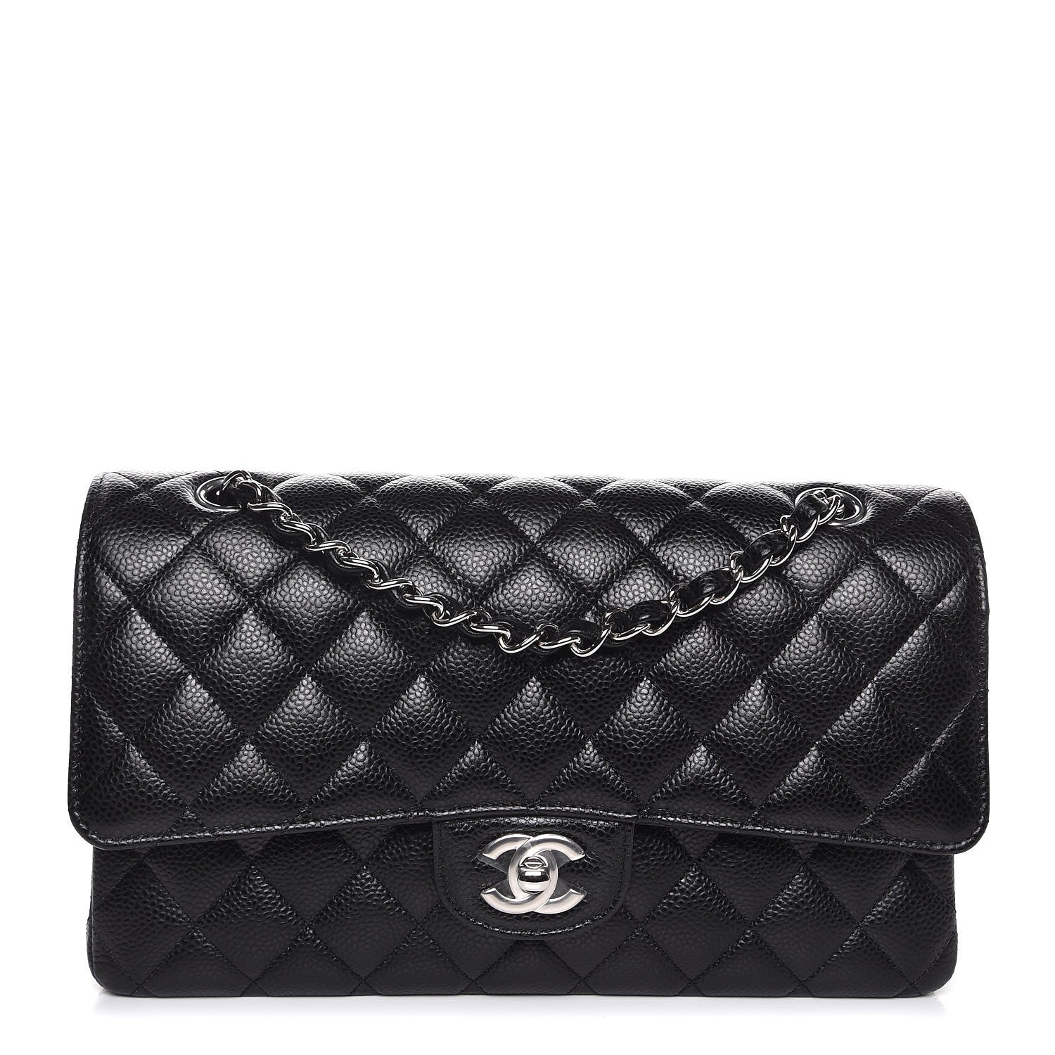 Chanel Caviar Quilted Medium Double Flap Black 1 of 9