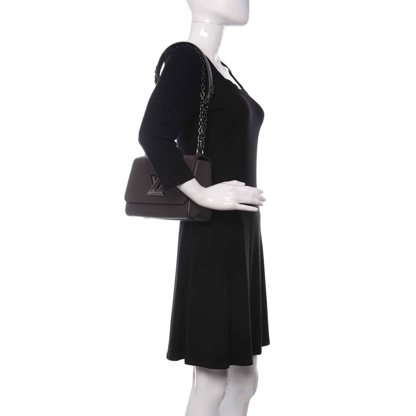 Epi Twist Shoulder Bag MM Etain