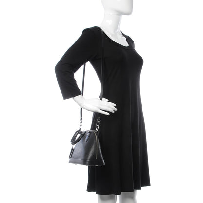 Louis Vuitton Epi Alma BB Black 2 of 9