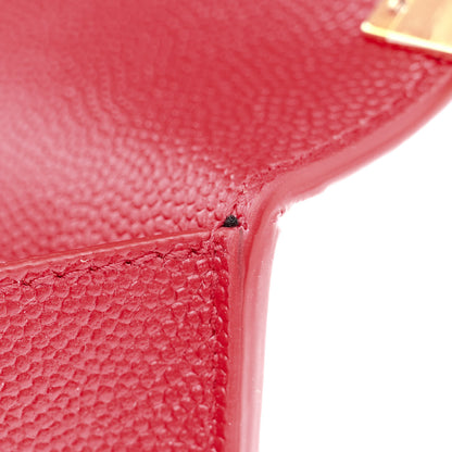 Saint Laurent Grain de Poudre Mini Uptown Crossbody Bag Red 12 of 13