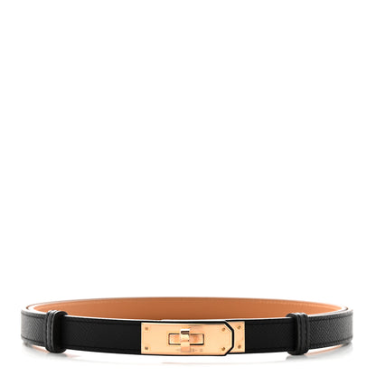 Hermes Epsom Kelly Belt Black 1 of 5