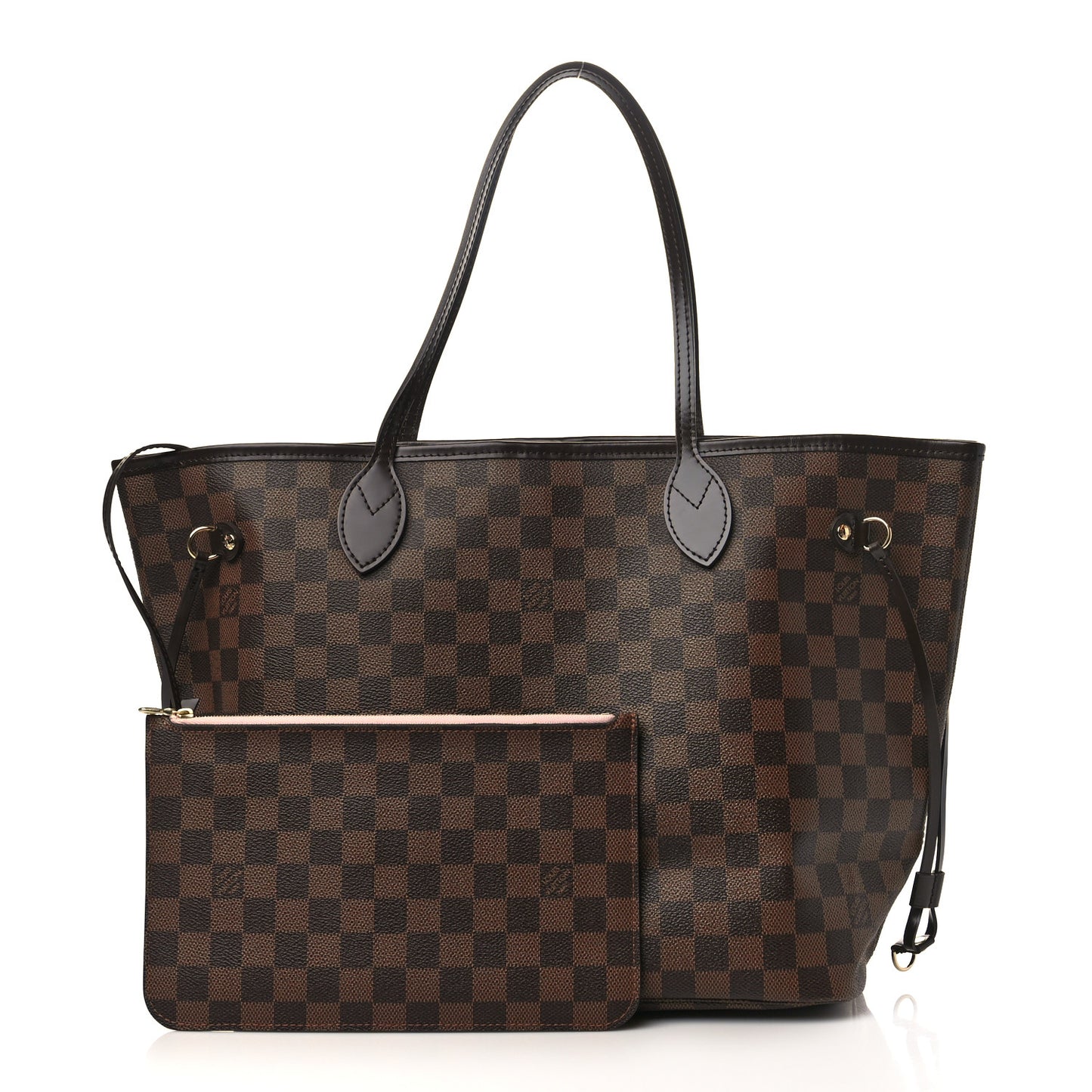 Damier Ebene Neo Neverfull MM Rose Ballerine