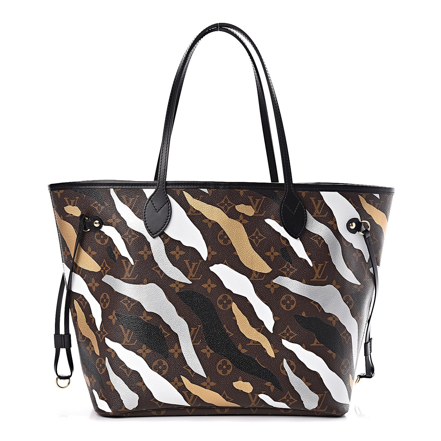 X LOL Monogram Neverfull MM Gold Silver