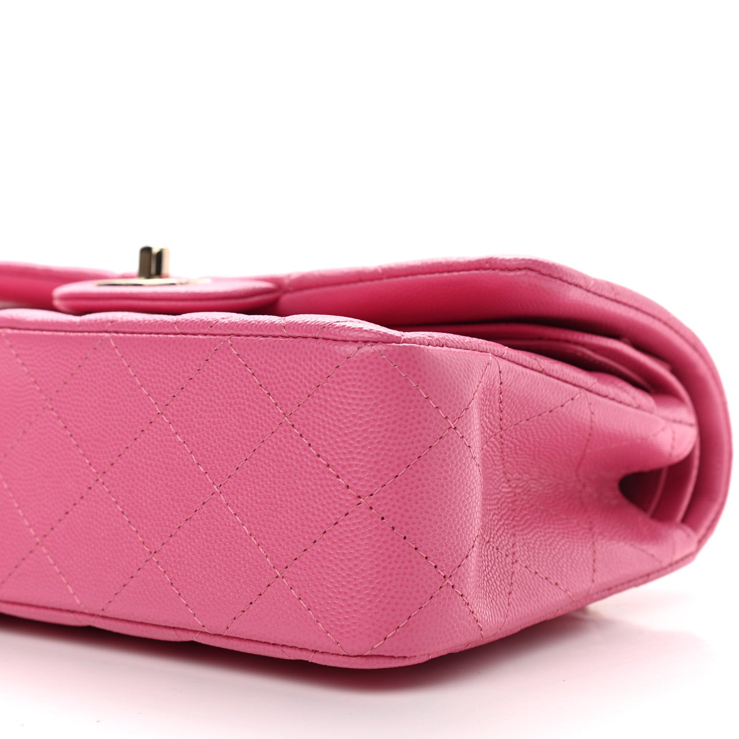 Chanel Caviar Quilted Small Double Flap Pink 10 of 10