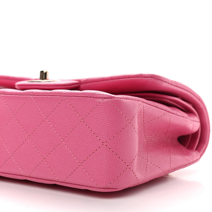 Chanel Caviar Quilted Small Double Flap Pink 10 of 10