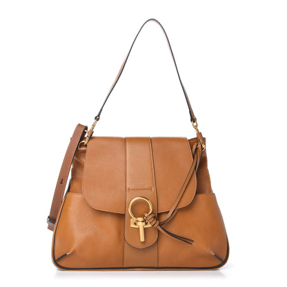 Chloe Grained Lambskin Medium Lexa Shoulder Bag Mustard Brown 1 of 9