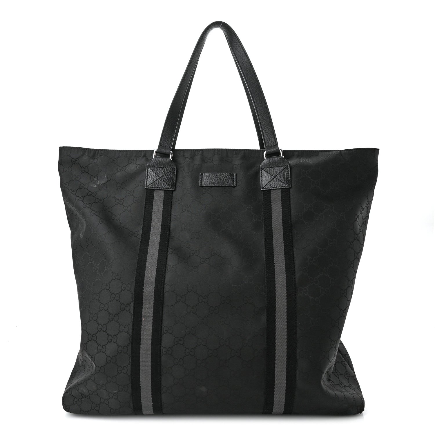 Gucci Nylon Monogram Tote Black 1 of 11