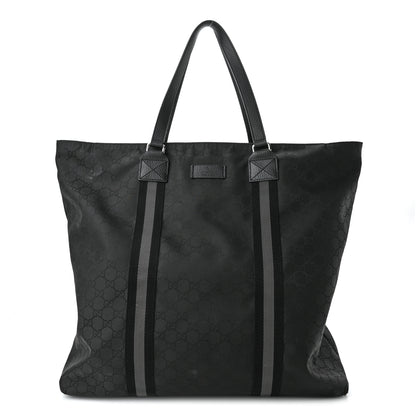 Gucci Nylon Monogram Tote Black 1 of 11