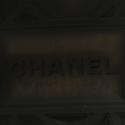 Chanel Suede Calfskin Mixed Fibers CC Sneakers 36 White Light Grey 6 of 9