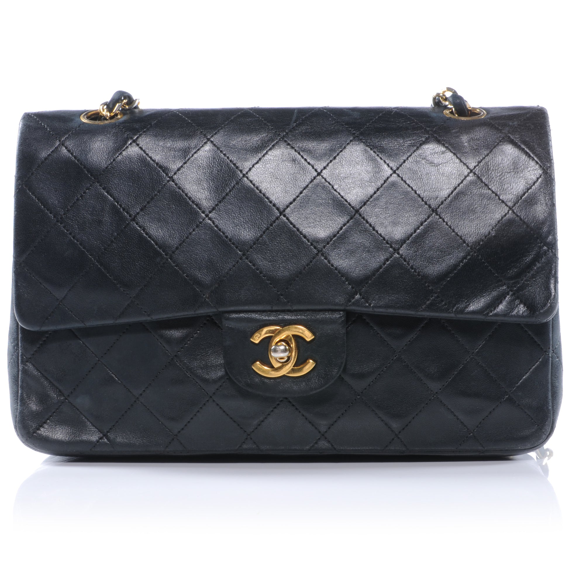 Chanel Lambskin Medium Double Flap Black 1 of 8