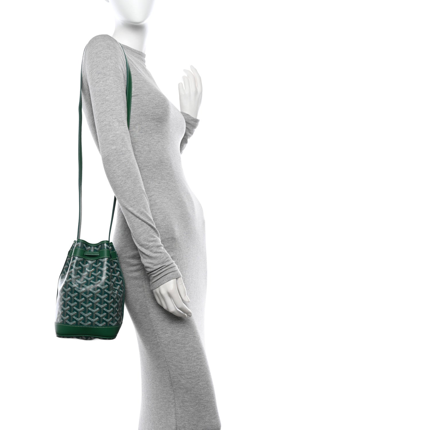 Goyard Goyardine Petit Flot Bucket Bag PM Green 2 of 9