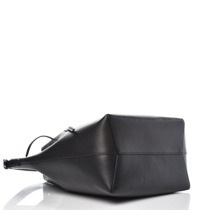 Mansur Gavriel Vegetable Tanned Calfskin Bucket Bag Black Blu 4 of 13
