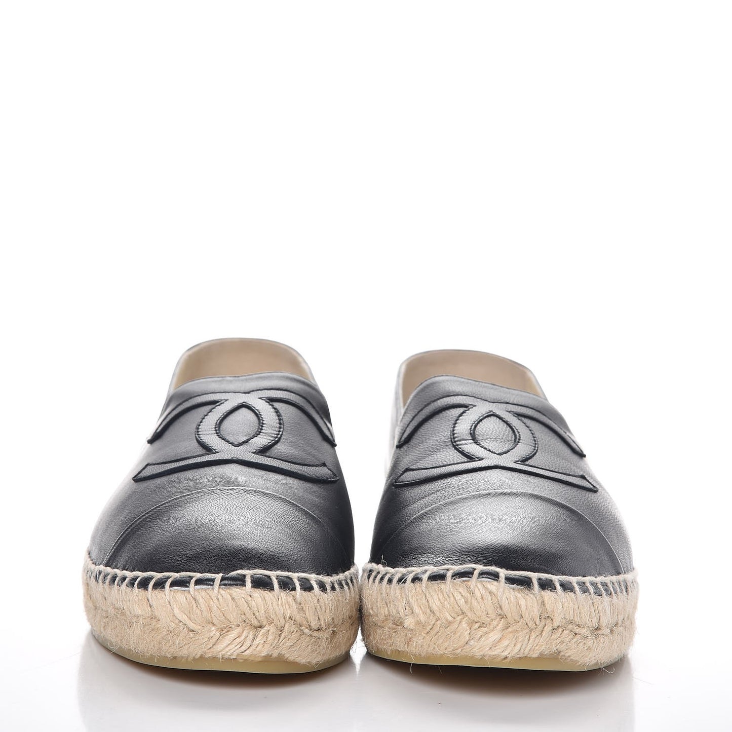 Lambskin CC Espadrilles 41 Black