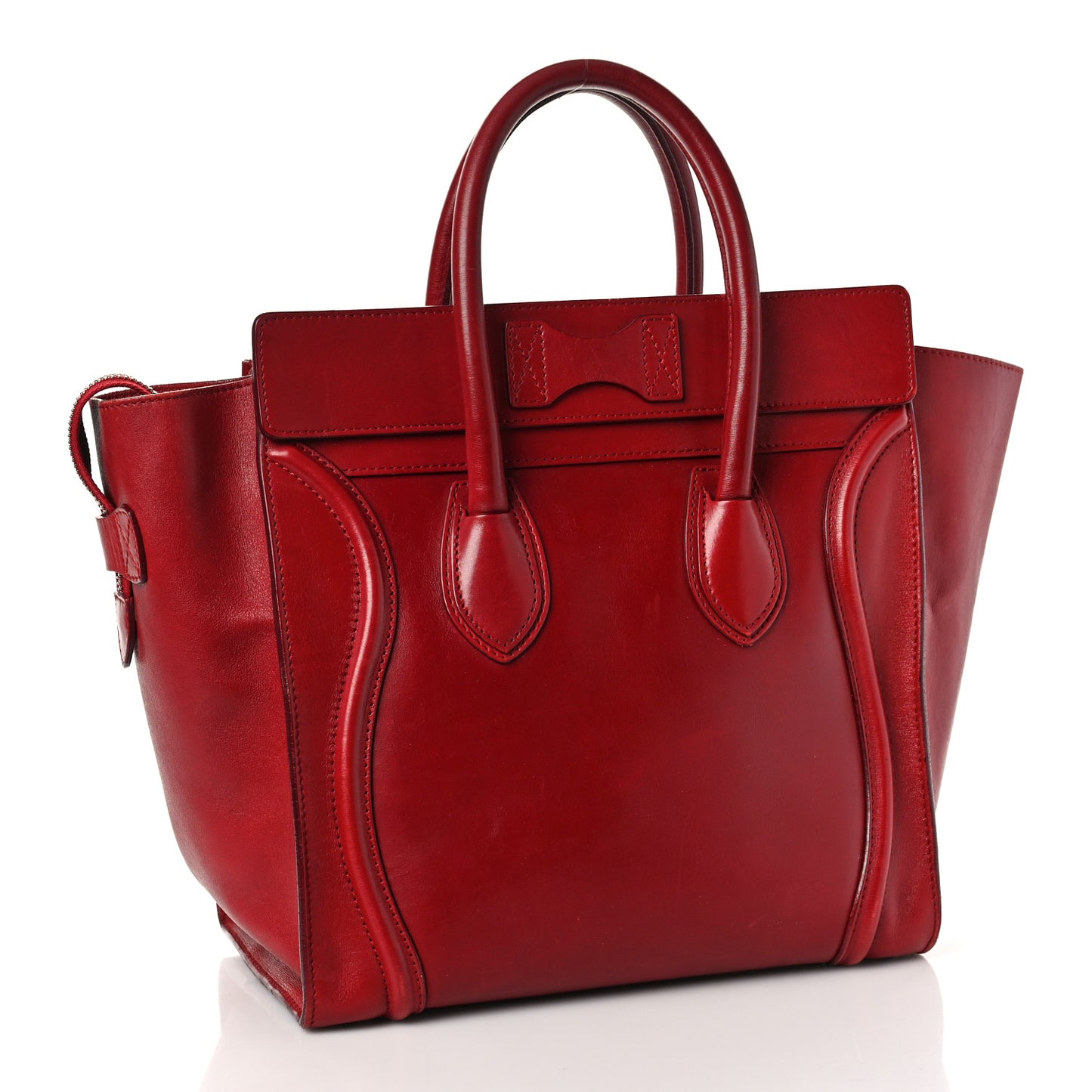 Smooth Calfskin Mini Luggage Red