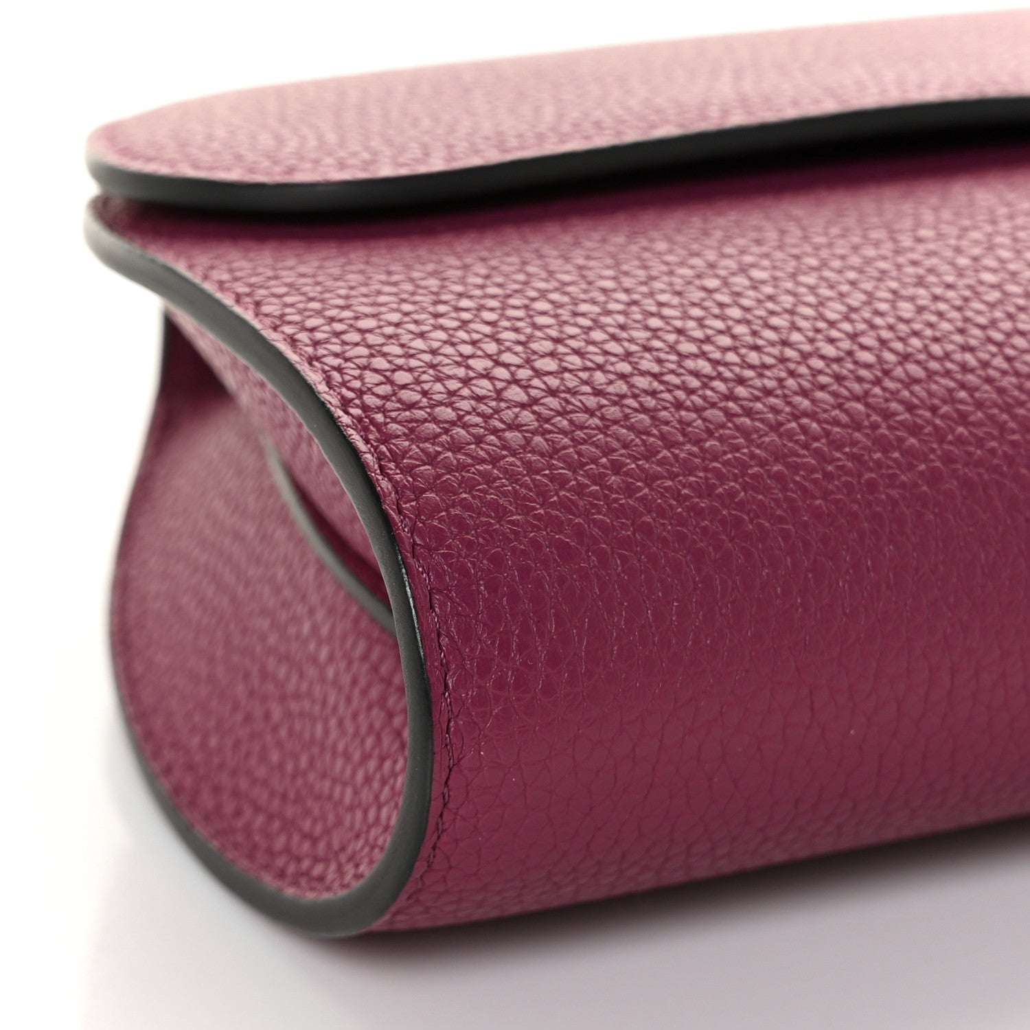 Moynat Taurillon Blush Rejane Opera Clutch Dahlia 7 of 8