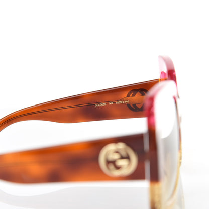 Gucci Square Frame GG0083S Sunglasses Glitter Pink Multi 5 of 7